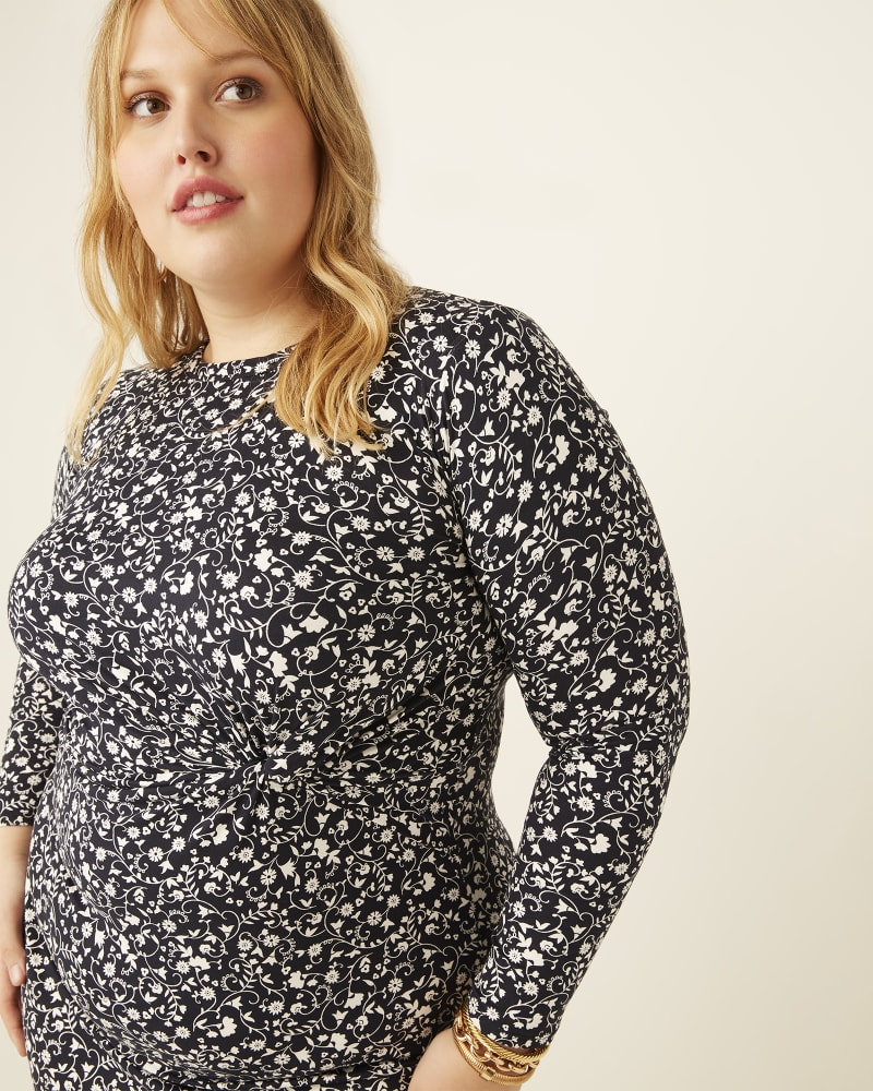 Front of plus size Paola Twist-Front Dress by Socialite | Dia&Co | dia_product_style_image_id:171881